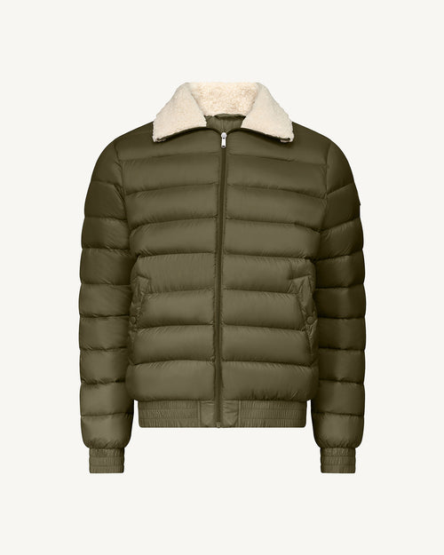 Danao aviator-style down jacket Army - JOTT UK - 2