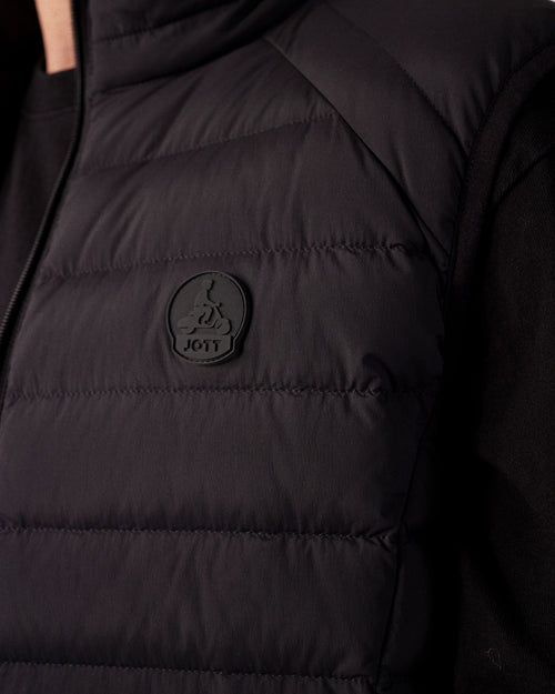 Black Arafo stretch sleeveless puffer jacket - JOTT UK - 5