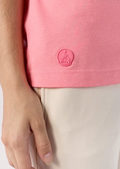 Round-neck Tshirt Vibrant fuchsia Lucia - JOTT UK - 5