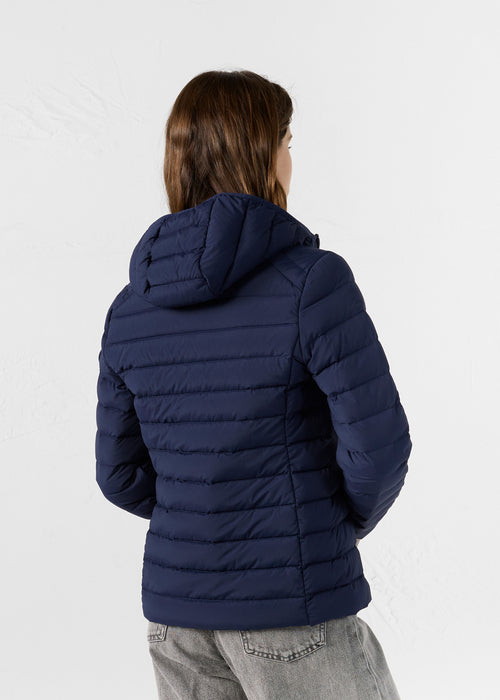 Navy Stretch hooded jacket Salma - JOTT UK - 4