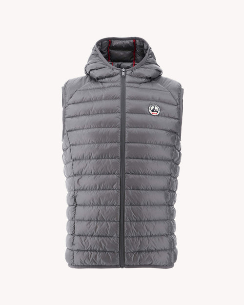 Anthracite Hooded sleeveless down jacket Pat - JOTT UK - 2
