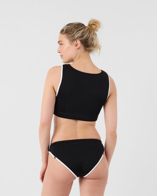 Black neoprene bikini bottom Jisoo - JOTT UK - 5