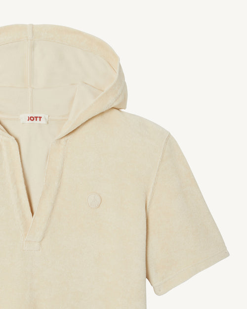 Vilanova clay terry hooded t-shirt - JOTT UK - 3