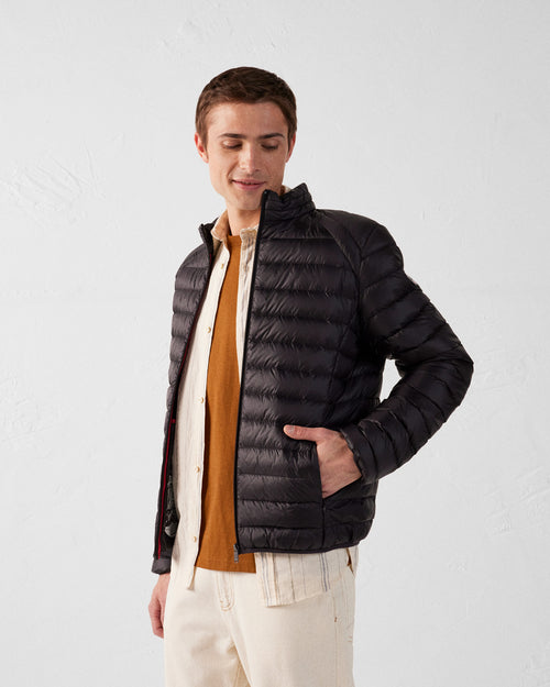 Black Lightweight down jacket Mat - JOTT UK - 4
