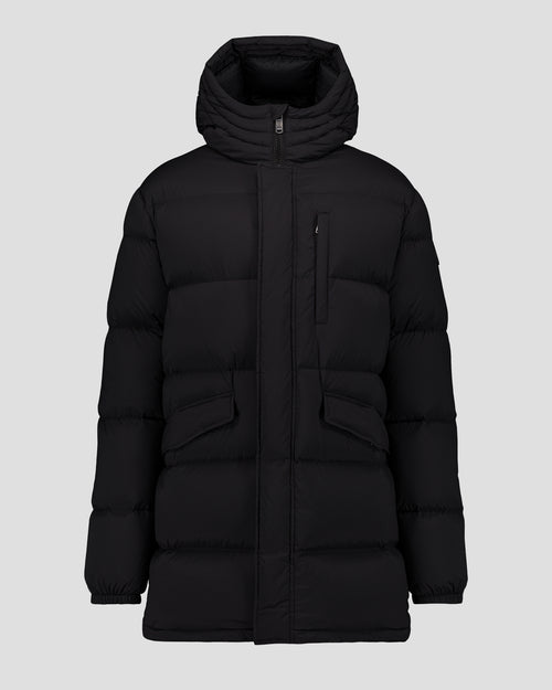 Great cold stretch mid-length down jacket Black Scott - JOTT UK - 2