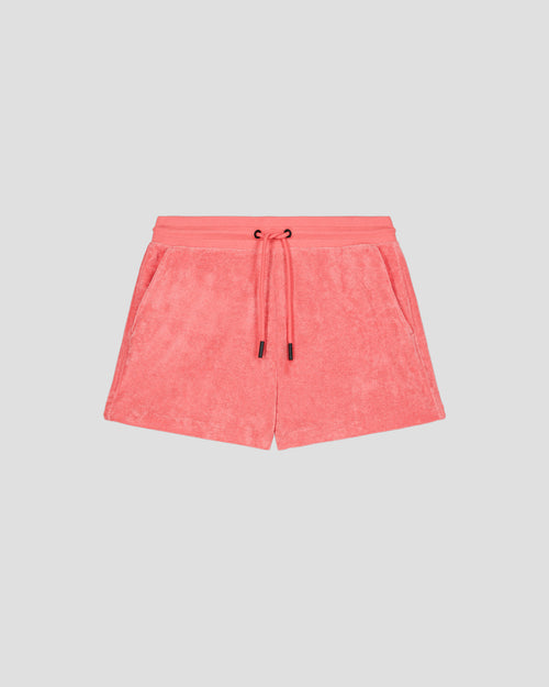 Sunset coral towelling shorts Blossom - JOTT UK - 2
