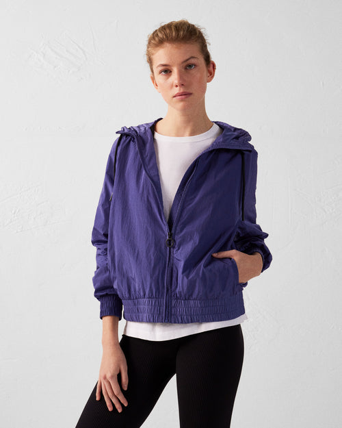 Mystical blue Alize lightweight hooded windbreaker jacket - JOTT UK - 3