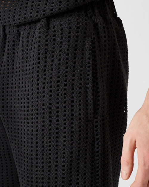 Black cotton knit shorts Vittorio - JOTT UK - 5