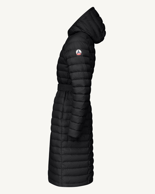Lisy long hooded down jacket Black - JOTT UK - 5
