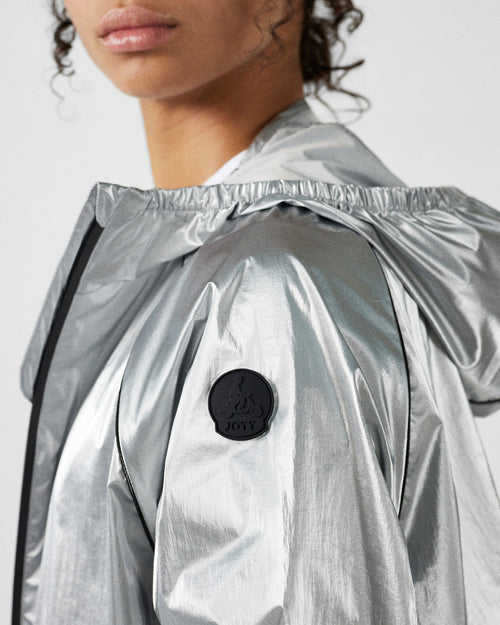 Silver Izumi Metallic Windbreaker - JOTT UK - 5