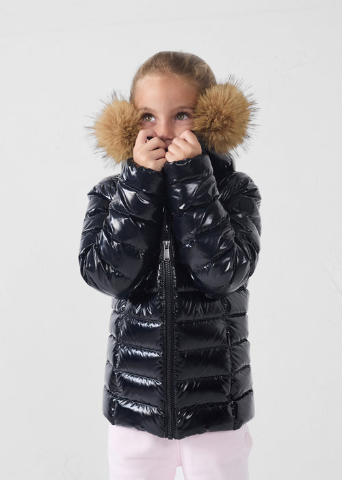 Down jacket Great cold Black Olympe lacquered - JOTT UK - 3