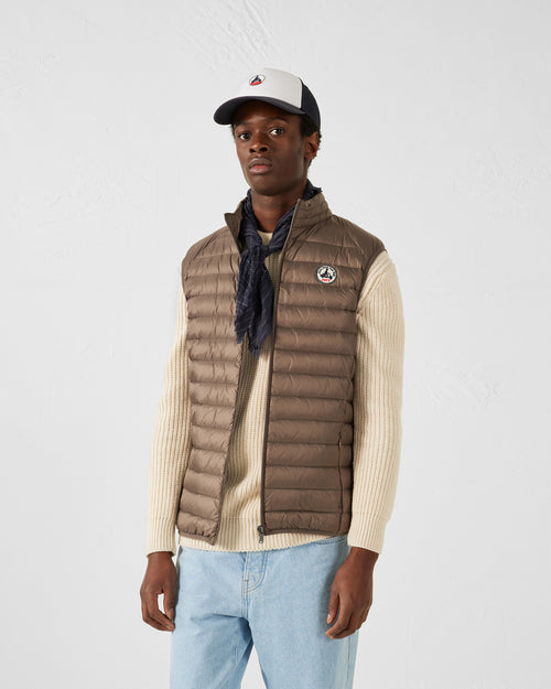 Taupe Sleeveless down jacket Tom - JOTT UK - 4