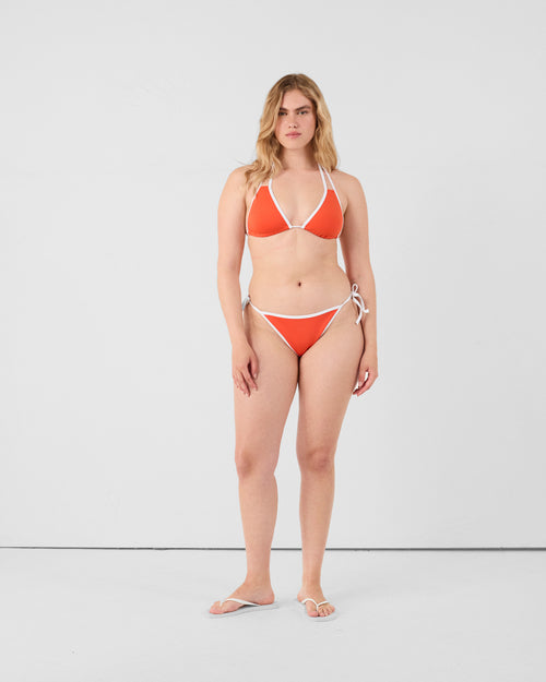 Flame red triangle bikini top Maddie - JOTT UK - 2