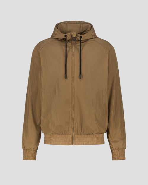 Tawny brown Storm windproof jacket with hood - JOTT UK - 2