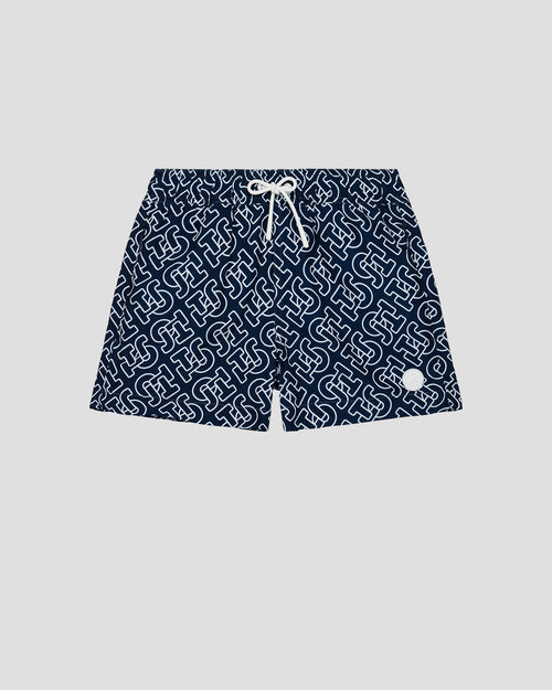 Mono navy Mimosa Monogram swim shorts - JOTT UK - 2