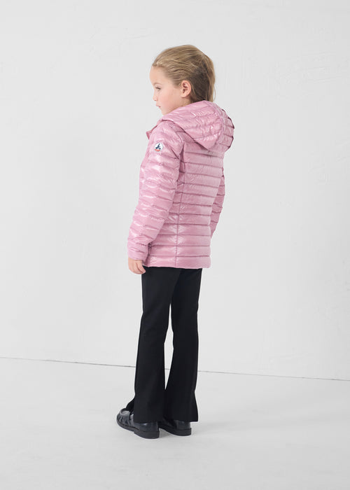 Light hooded jacket Shiny antique pink Carla - JOTT UK - 4