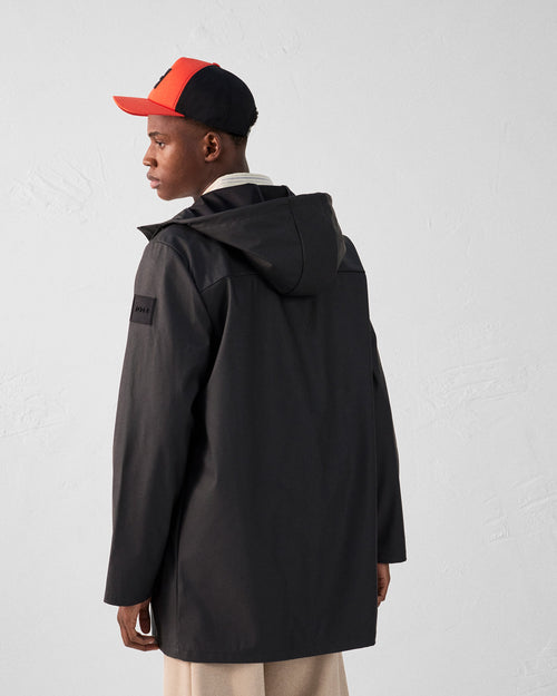 Black Lightweight mid-length parka Chester - JOTT UK - 4
