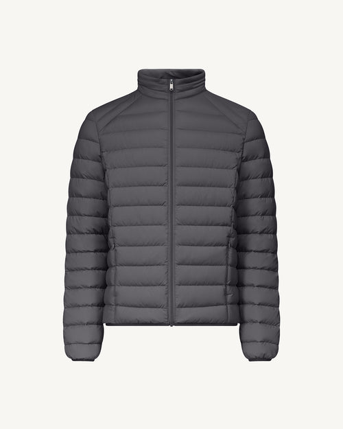 Anthracite Aragon lightweight stretch puffer jacket - JOTT UK - 2