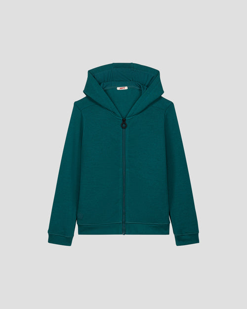 Hoodeded zipped jacket Deep lake Arie - JOTT UK - 2