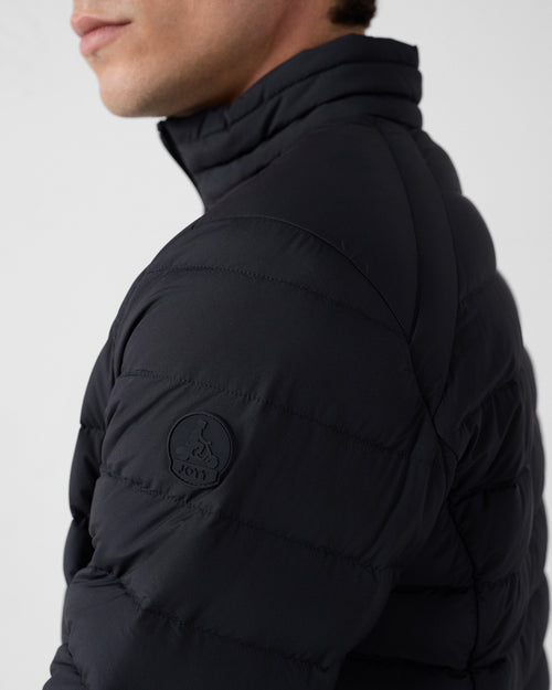 Black Aragon lightweight stretch puffer jacket - JOTT UK - 4