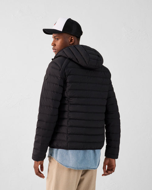 Black Lightweight stretch hooded jacket Frantz - JOTT UK - 4