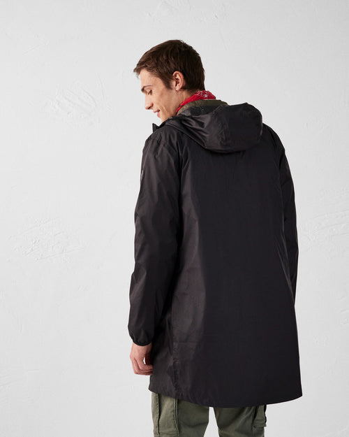 Oban long waterproof jacket with hood Black - JOTT UK - 4