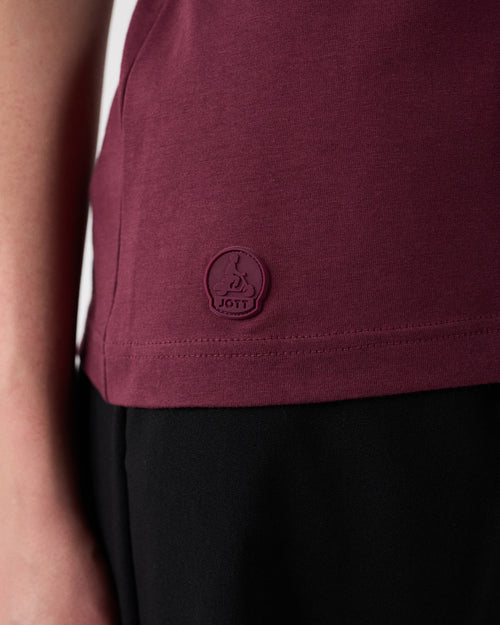 Round-neck Tshirt Black cherry Lucia - JOTT UK - 4