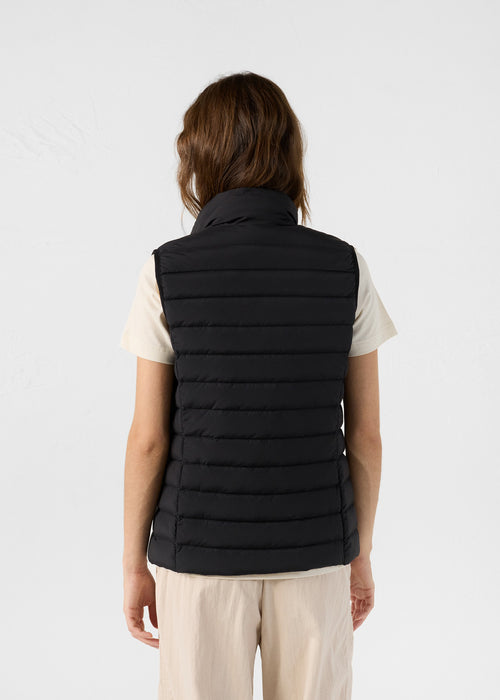 Black Grenada stretch sleeveless puffer jacket - JOTT UK - 4