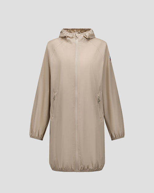 Glendale long waterproof jacket with hood Beige - JOTT UK - 2