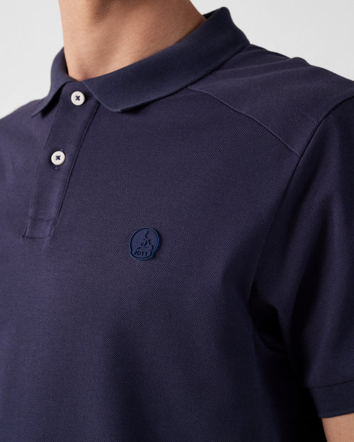 Alvaro cotton polo shirt Navy - JOTT UK - 5