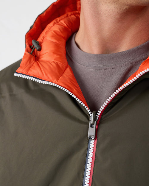 Long reversible jacket Army/fire red Assen - JOTT UK - 4