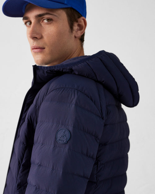 Navy Lightweight stretch hooded jacket Frantz - JOTT UK - 5