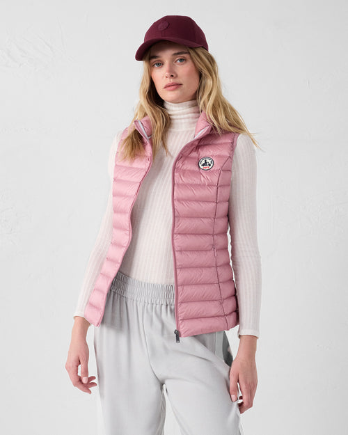 Lightweight Sleeveless Down Jacket Antique Pink Seda - JOTT UK - 2