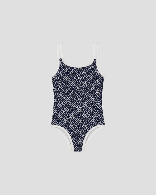 Mono navy swimsuit Milla monogram - JOTT UK - 2
