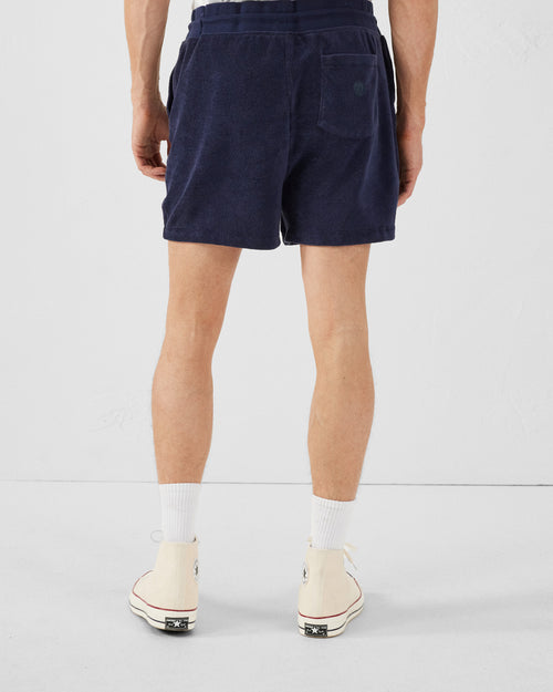 Navy Towelling shorts Eagle - JOTT UK - 4