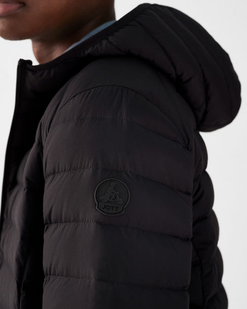 Black Lightweight stretch hooded jacket Frantz - JOTT UK - 5