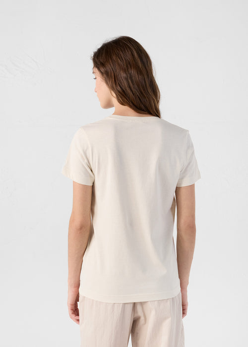 T-shirt col V Natural Sofy - JOTT UK - 4