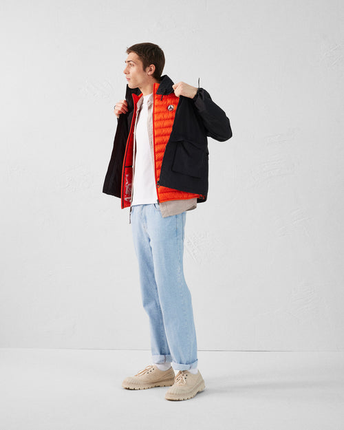 Flame red Sleeveless down jacket Tom - JOTT UK - 3
