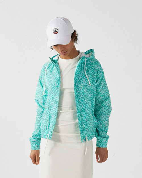 Mono lagoon Alize monogram lightweight hooded windbreaker jacket - JOTT UK - 3