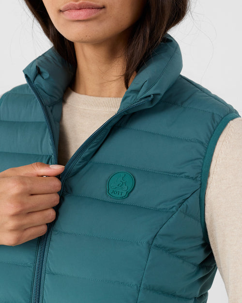 Deep lake Grenada stretch sleeveless puffer jacket - JOTT UK - 5