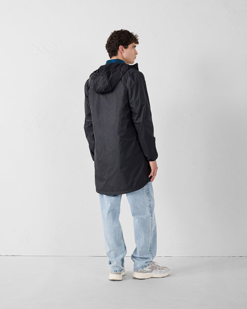 Oban Polar fleece-lined long waterproof jacket Black - JOTT UK - 4