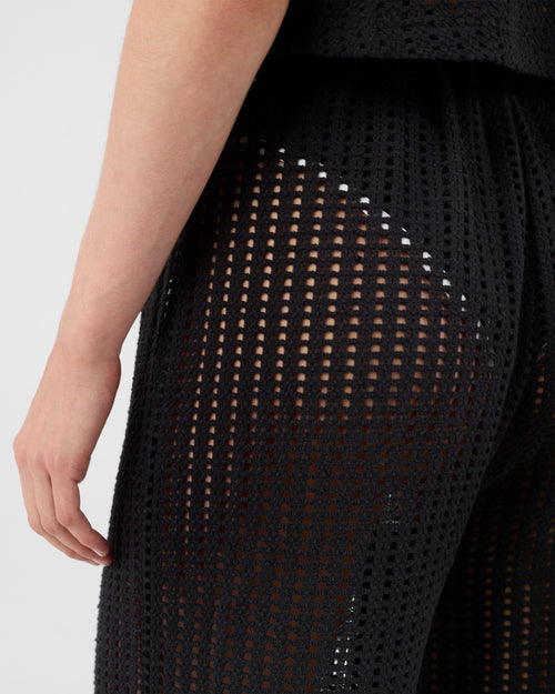 Black cotton knit trousers Virginia - JOTT UK - 5