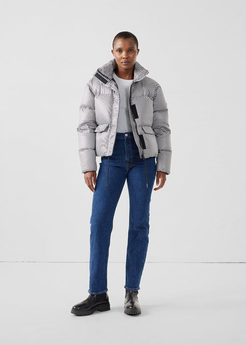 Alicia Multico Black/White Extreme Cold Puffer Jacket - JOTT UK - 3