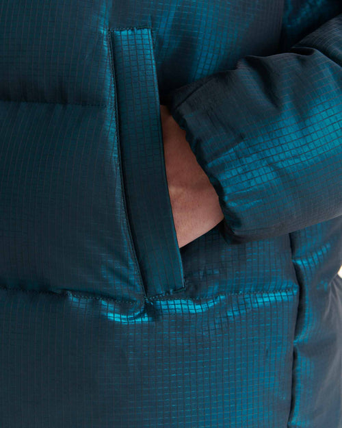 Christmas blue Happy Grand Froid puffer jacket - JOTT UK - 5