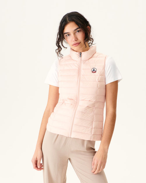 Light sleeveless down jacket Soft pink Seda - JOTT UK - 2