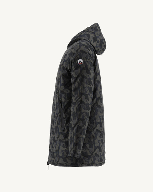 Tonal Military print/Black Reversible light down jacket Amsterdam - JOTT UK - 3