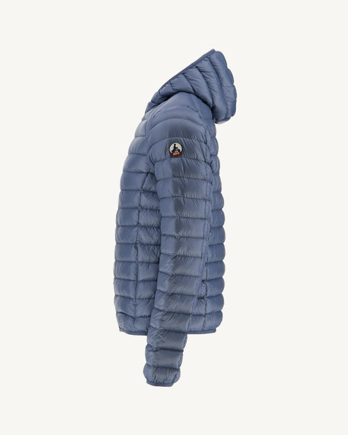 Washed Blue Lightweight down jacket Nico - JOTT UK - 5