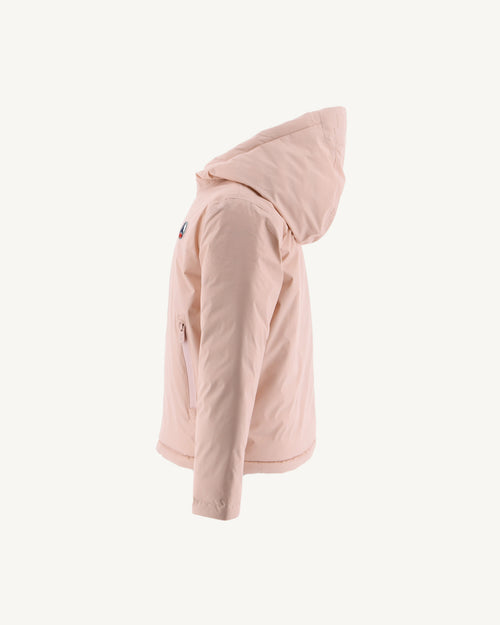 Light Pink/Aubergine Reversible Hooded Down Jacket Zurich - JOTT UK - 4