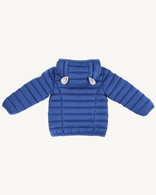 Dark Denim Hooded Down Jacket baby Mael - JOTT UK - 2