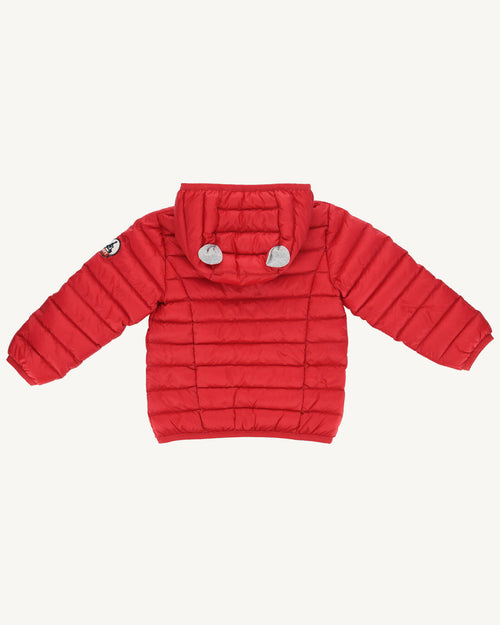 Red Hooded Down Jacket baby Mael - JOTT UK - 4